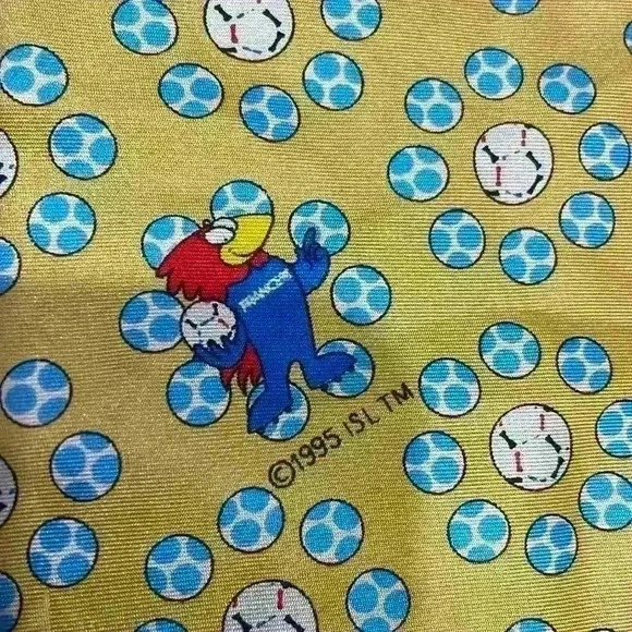 France 98 Volleyball Pocket Square Scarf Made in Italy 100% Silk - Picture 3 of 8